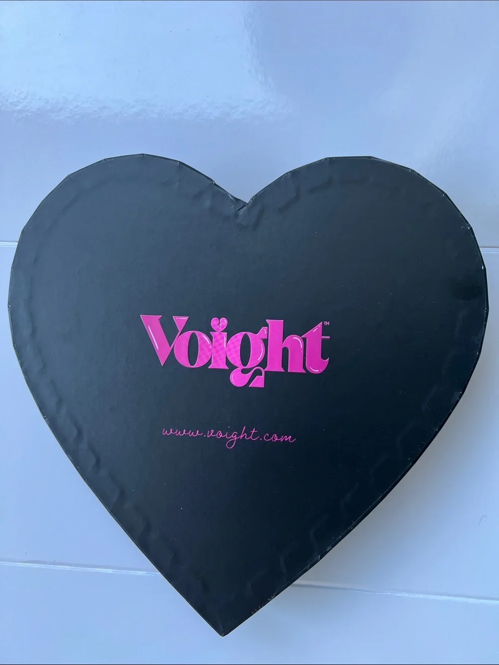 Black Heart-Shaped Storage Box - Decorative Jewelry Organizer